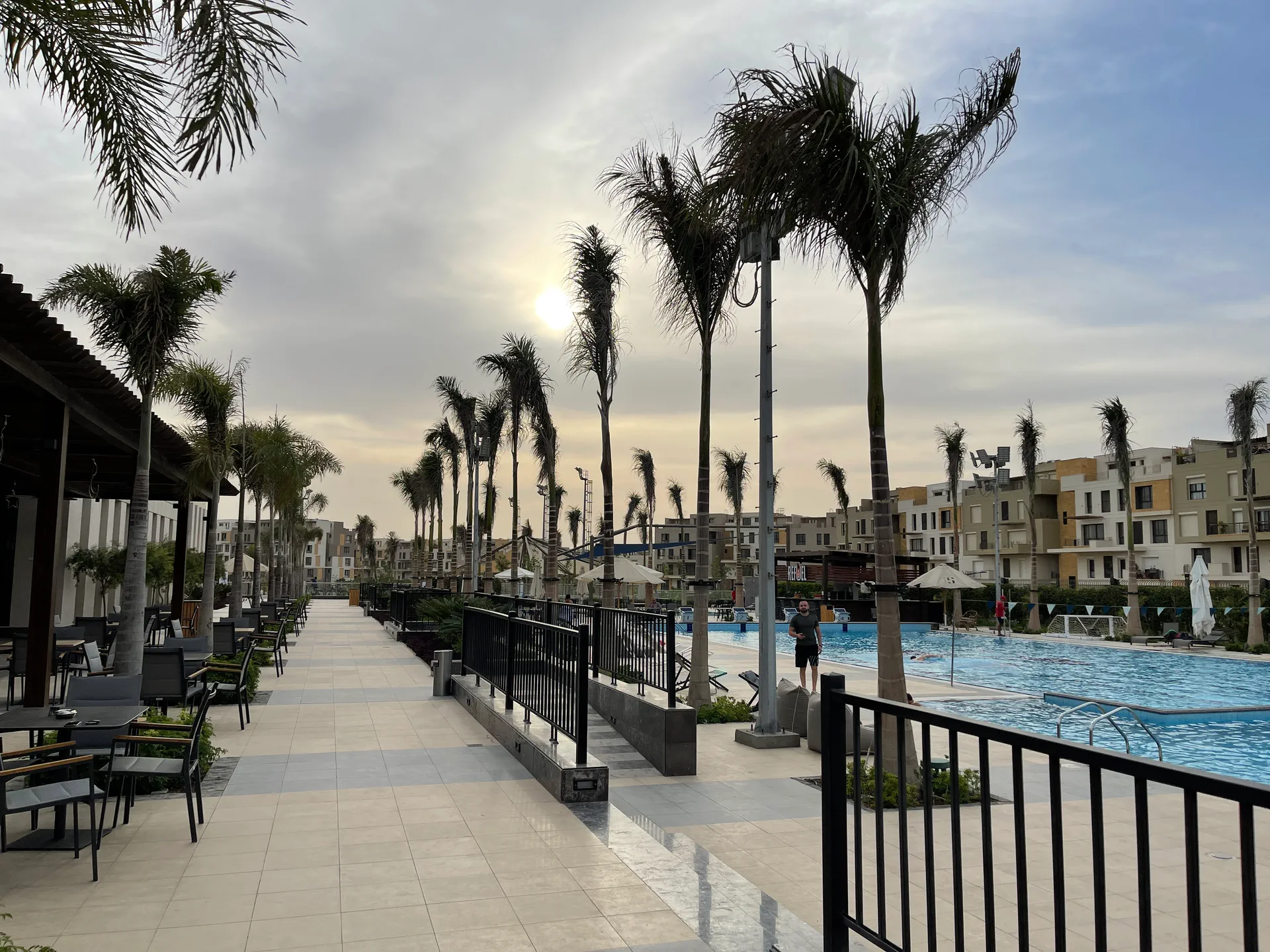 Poolside palms at Sodic Eastown ClubS
